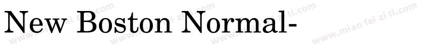 New Boston Normal字体转换